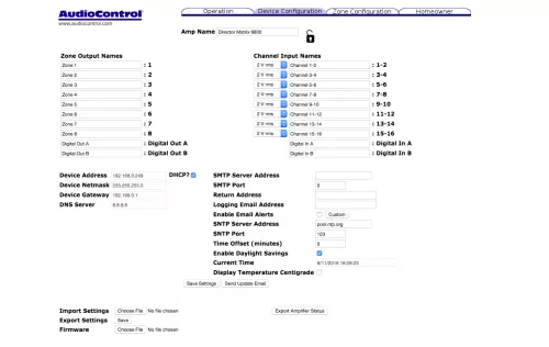 AudioControl - Director M6400 16-Kanal DSP Verst�rker
