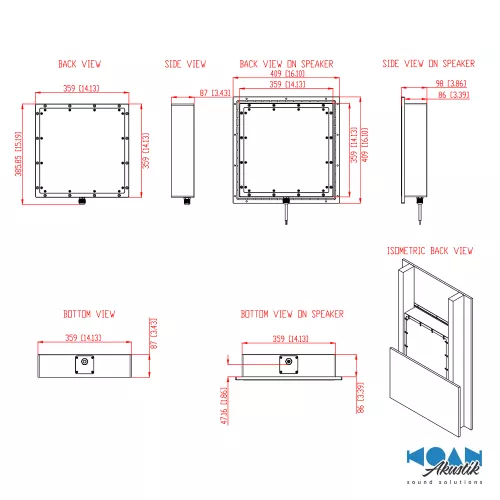 Sonance - Schalld�mmgeh�use IS6 Backbox
