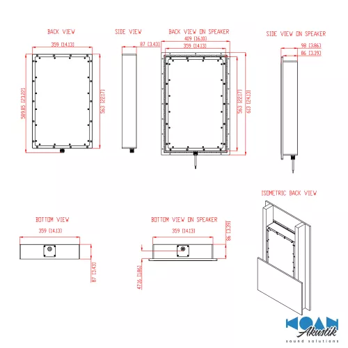 Sonance - Schalld�mmgeh�use IS8 Backbox